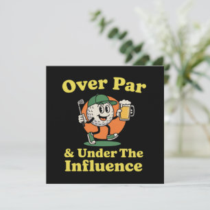 Over Par en Onder Invloed Golf Drinken  Kaart