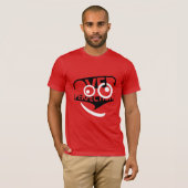 Over Perfection Eenvoudige Zwart-Wit Waarschuwing T-shirt (Voorkant volledig)