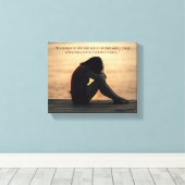 Over pijn door Kahlil Gibran Canvas Afdruk (Insitu (Houten vloer))