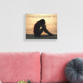 Over pijn door Kahlil Gibran Canvas Afdruk (Insitu (Woonkamer))