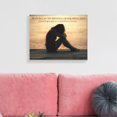 Over pijn door Kahlil Gibran Canvas Afdruk (Insitu (Woonkamer))