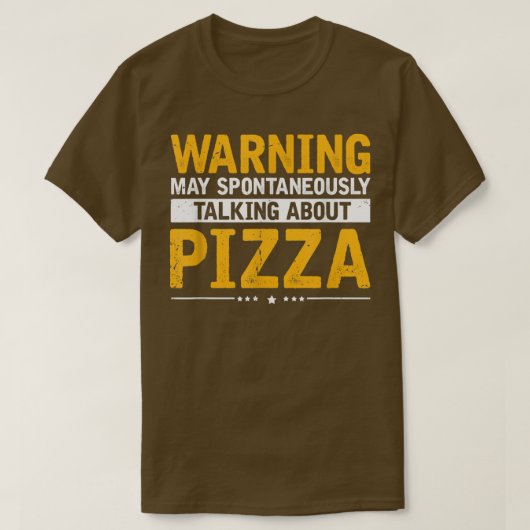 Over Pizza, Funny Pizza Fast Food Lover S. T-shirt (Design voorkant)
