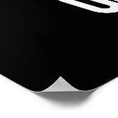 Over Point Funny Pencil Pun Dark BG Poster (Hoek)