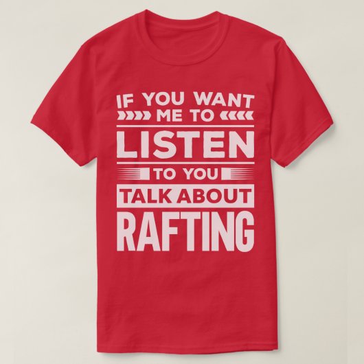 Over Rafting praten T-shirt (Design voorkant)
