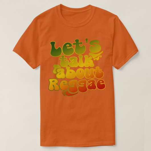 Over reggae gesproken t-shirt (Design voorkant)