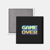 Over Retro Videogame Arcade 80s 90s Magneet (Voorkant / Achterkant)