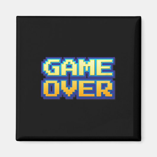 Over Retro Videogame Arcade 80s 90s Magneet (Voorkant)