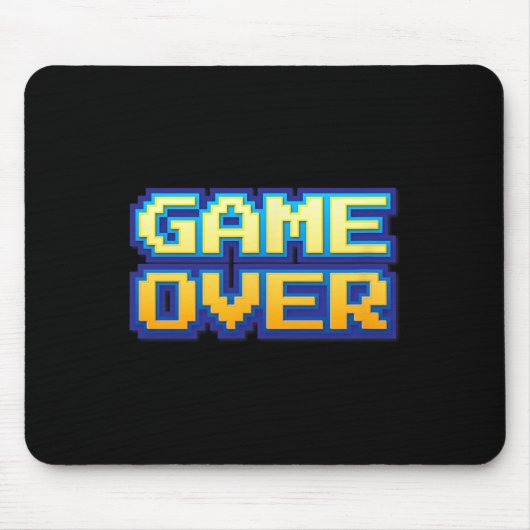Over  Retro Videogame Arcade 80s 90s Muismat (Voorkant)