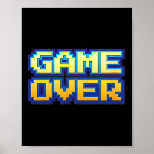 Over  Retro Videogame Arcade 80s 90s Poster (Voorkant)