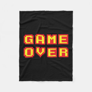 Over Retro Videogames Gaming Gift Arcade Fleece Deken