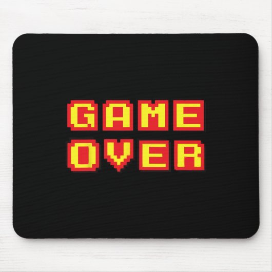 Over Retro Videogames Gaming Gift Arcade Muismat (Voorkant)