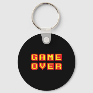 Over Retro Videogames Gaming Gift Arcade Sleutelhanger