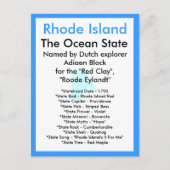 Over Rhode Island Briefkaart (Voorkant)