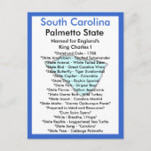 Over South Carolina Briefkaart (Voorkant)