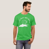 Over Split Coffee Illustratie grappig T-shirt (Voorkant volledig)