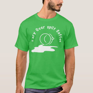 Over Split Coffee Illustratie grappig T-shirt