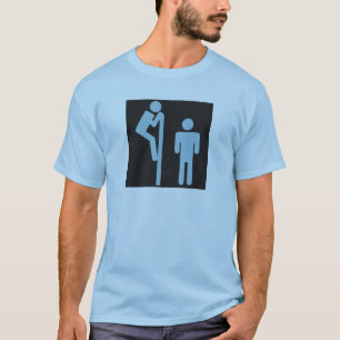 Over Stall Peeper Voyeur Public Restroom T-shirt