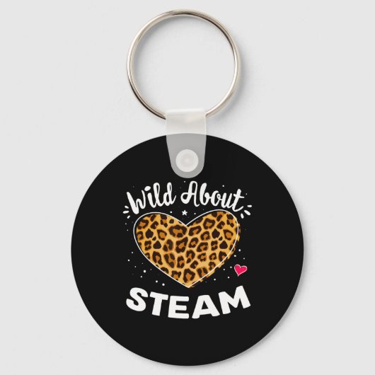 Over Steam Leopard Squad Stem Terug naar schooldag Sleutelhanger (Voorkant)
