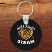 Over Steam Leopard Squad Stem Terug naar schooldag Sleutelhanger (Voorkant)