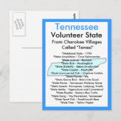 Over Tennessee Briefkaart (Voorkant / Achterkant)