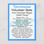 Over Tennessee Briefkaart (Voorkant)