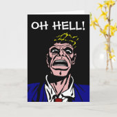 OVER THE HELL RUDE VERJAARDAG KAART VOOR HEM (Gele Bloem)