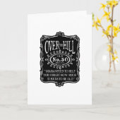 Over The Hill 30th Birthday Kaart (Gele Bloem)