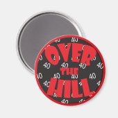 Over the Hill "40" Verjaardag Magneet (Voorkant / Achterkant)