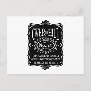 Over The Hill 50ste verjaardag Briefkaart