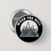 Over The Hill 50th Birthday Button (Voorkant /achterkant)