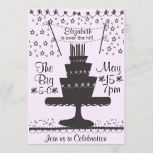 Over the Hill 50th Birthday Invitation