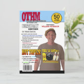 Over the Hill 50th Birthday Invitations Kaart (Staand voorkant)