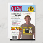 Over the Hill 50th Birthday Invitations Kaart (Voorkant / Achterkant)