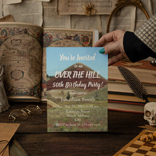 Over the Hill 50th Birthday Party Kaart