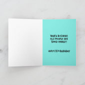 "Over the Hill" 55th Birthday Kaart (Binnen)