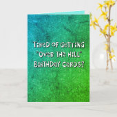 "Over the Hill" 55th Birthday Kaart (Gele Bloem)