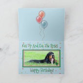 "Over the Hill" Basset Hound op de Kaart van zijn  (Binnen)