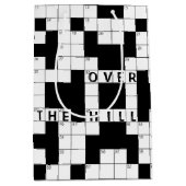 Over the Hill Birthday Crossword Puzzle Medium Cadeauzakje (Voorkant)