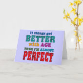 Over the Hill Birthday Humor Kaart (Gele Bloem)