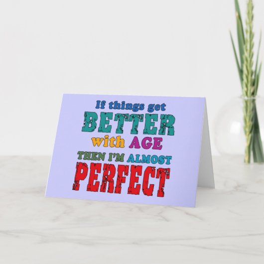 Over the Hill Birthday Humor Kaart (Voorkant)