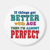 Over the Hill Birthday Humor Magneet (Voorkant)