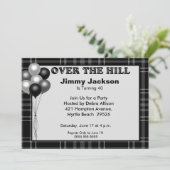Over the Hill Birthday Invitations Kaart (Staand voorkant)