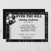 Over the Hill Birthday Invitations Kaart (Voorkant / Achterkant)
