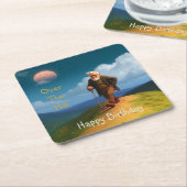 Over the Hill Birthday Kartonnen Onderzetters (Schuin)