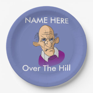 Over the Hill Birthday Paper Borden Papieren Bordje