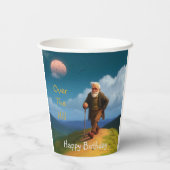 Over the Hill Birthday Papieren Bekers (Achterkant)