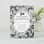 Over the Hill Birthday Party Invitation Kaart (Staand voorkant)