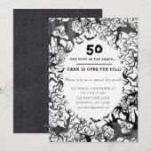 Over the Hill Birthday Party Invitation Kaart (Voorkant / Achterkant)