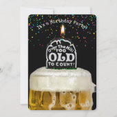 Over the Hill Birthday Party Invitation Kaart (Voorkant)