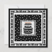 Over the Hill Birthday Party Kaart (Achterkant)